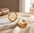 Custom Name Floral Hoops