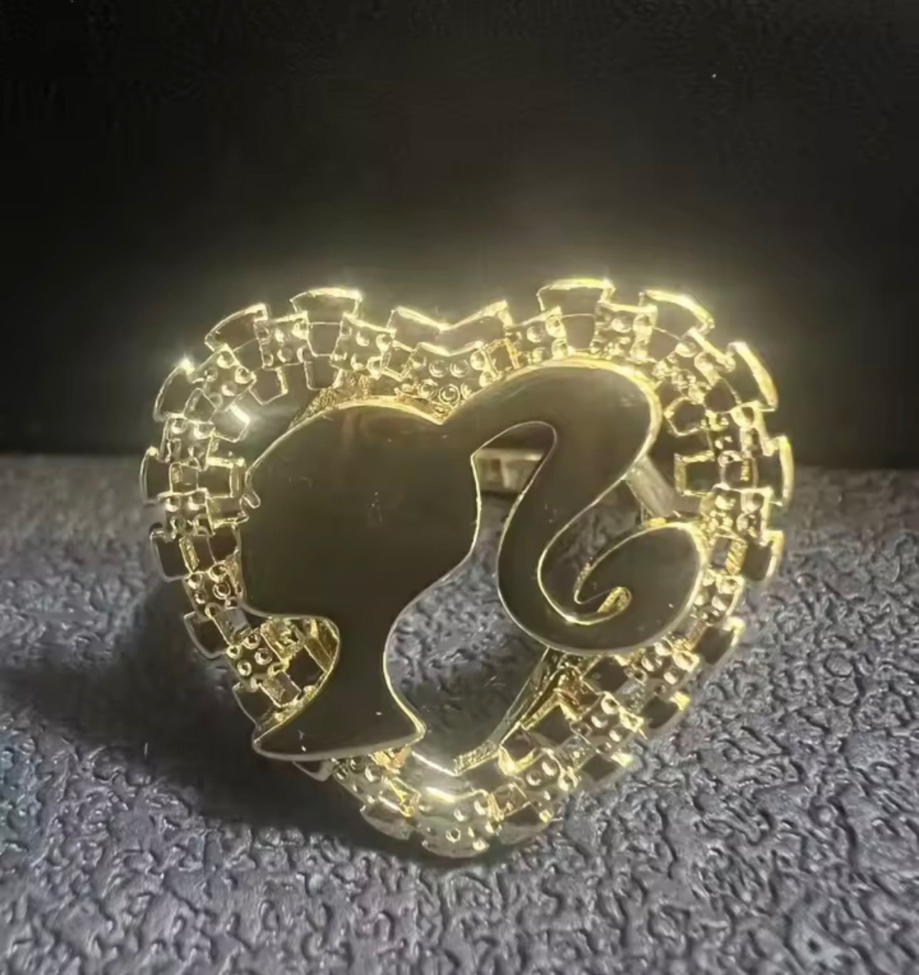 Gold Character Rings
