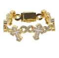 Cuban Infinite Cross Bracelet