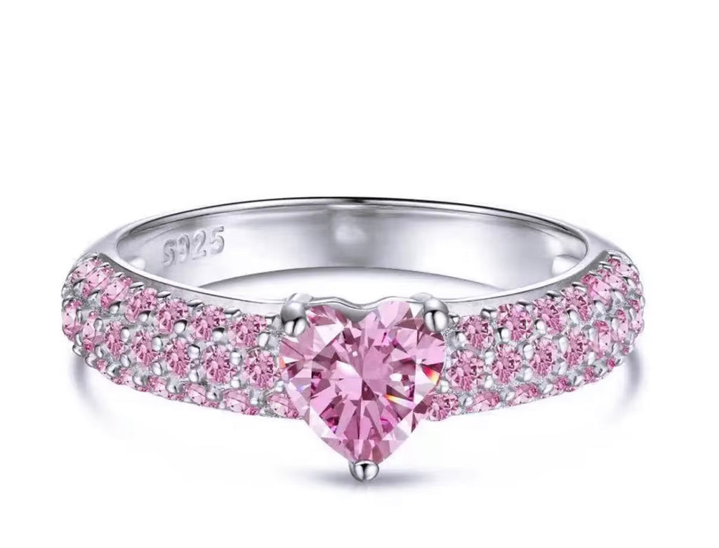 Pink Pave Eternity Ring