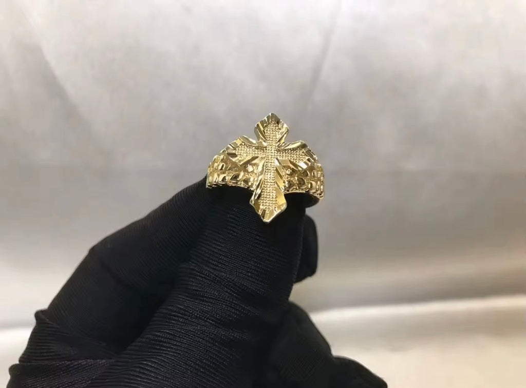 Gold Cross Ring