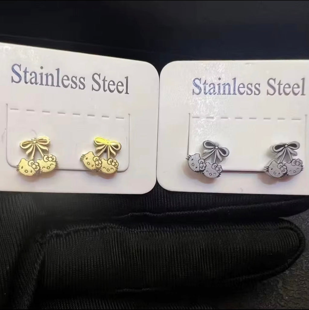 Hk Bow Earrings