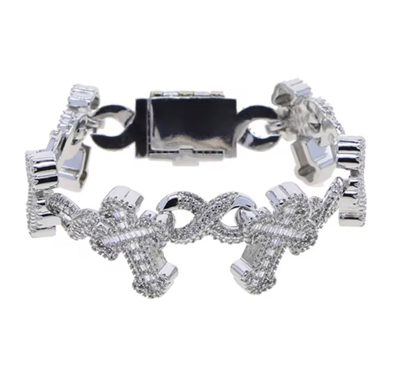 Cuban Infinite Cross Bracelet