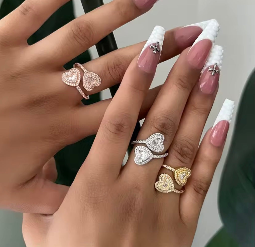 Double Heart Ring