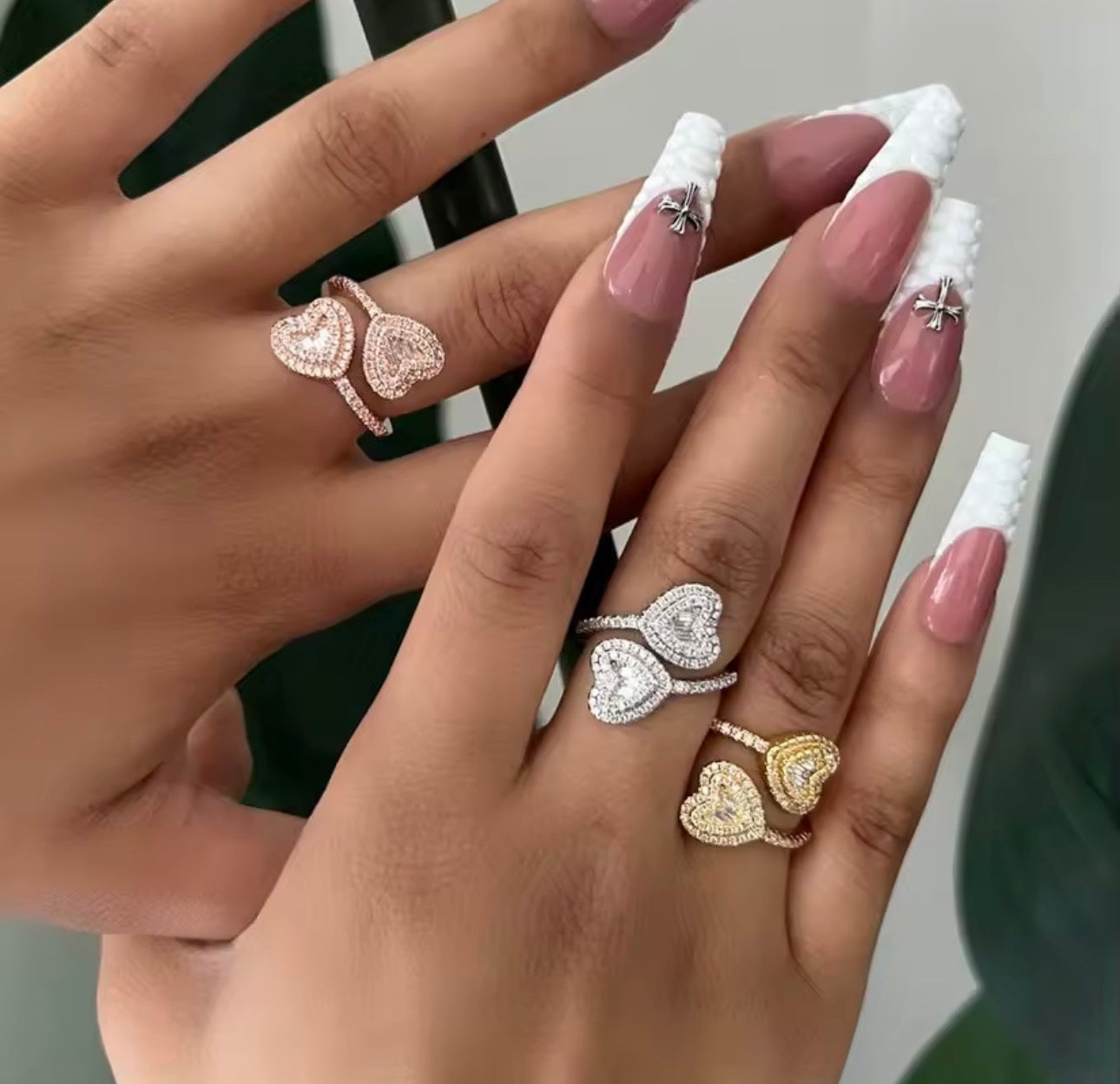 Double Heart Ring