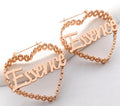 Heart Custom Name Earrings