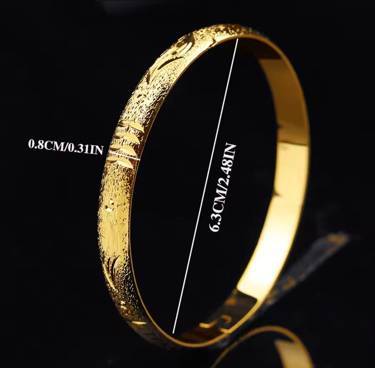 Gold Bangles (6pk)