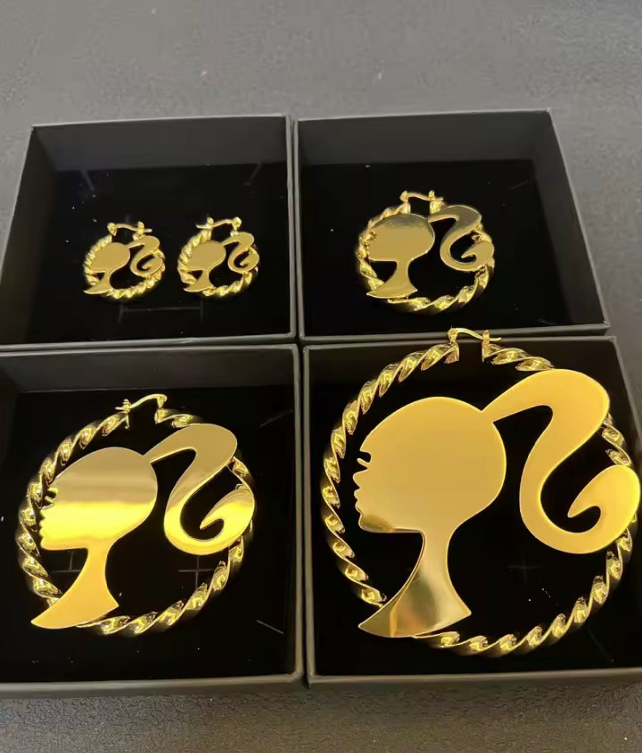 Character Hoop Earrings