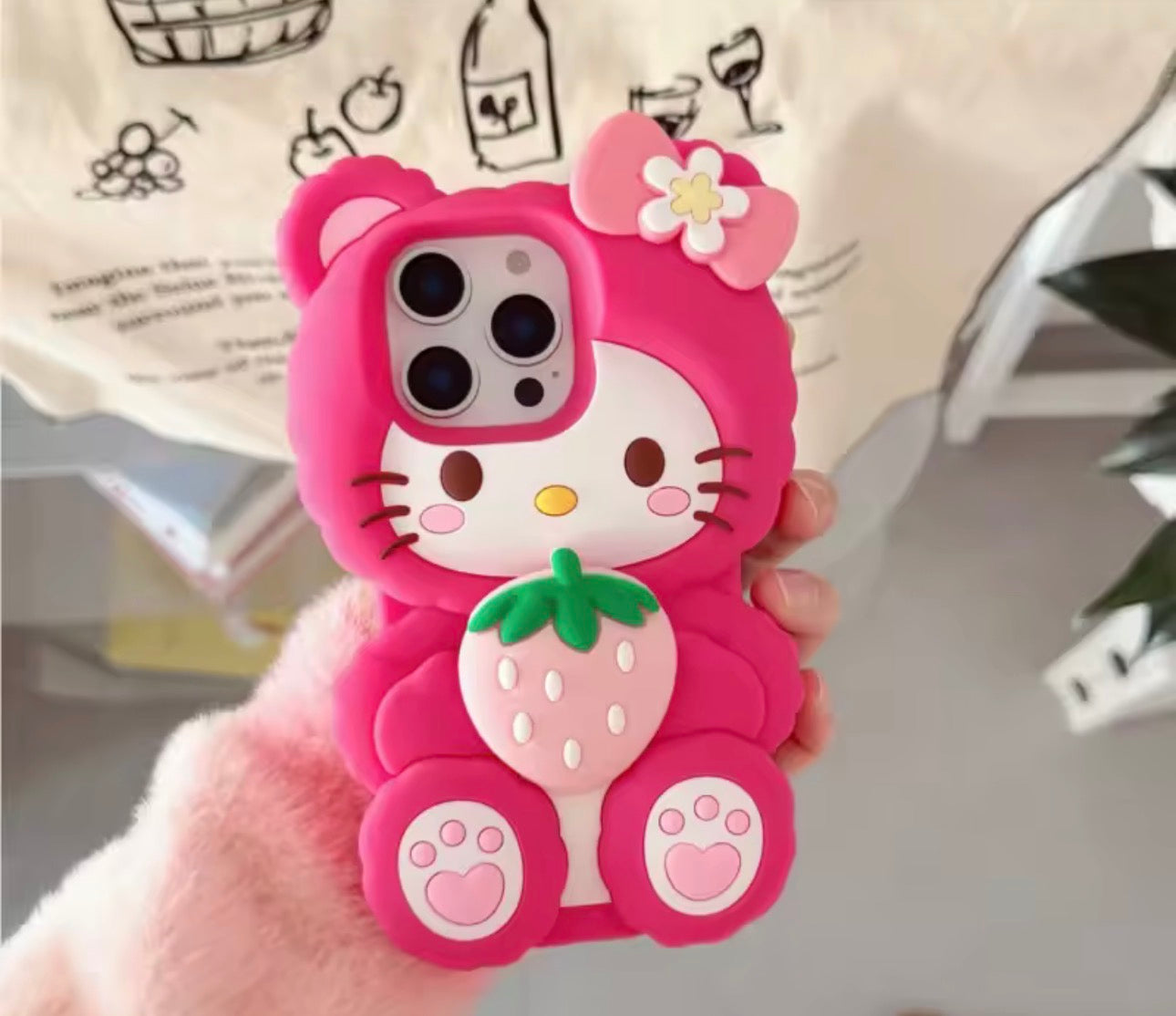 Strawberry Kitty Case
