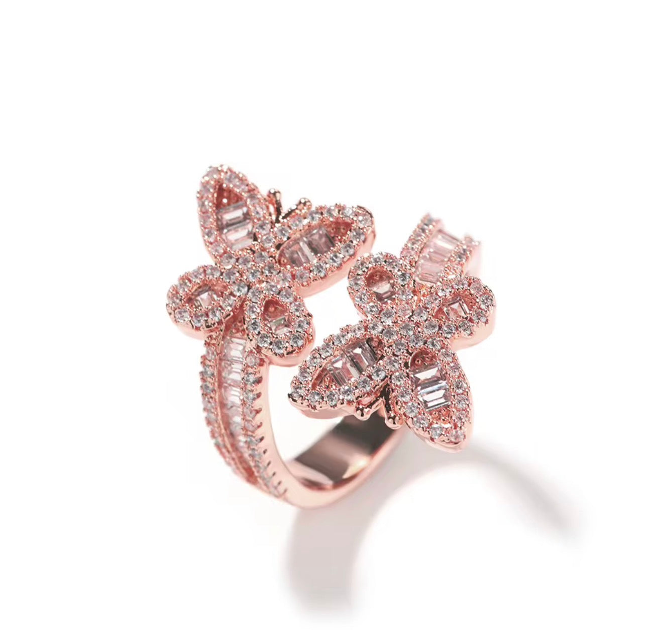 Double Butterfly Ring
