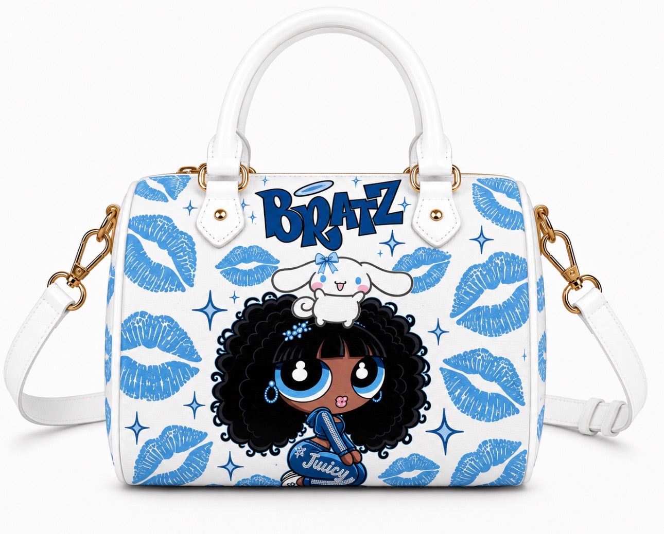 Blue Kiss Brat Pillow Bag
