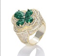 Clover Diamond Nugget Ring