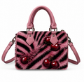 Cherry Fuzz Pillow Bag