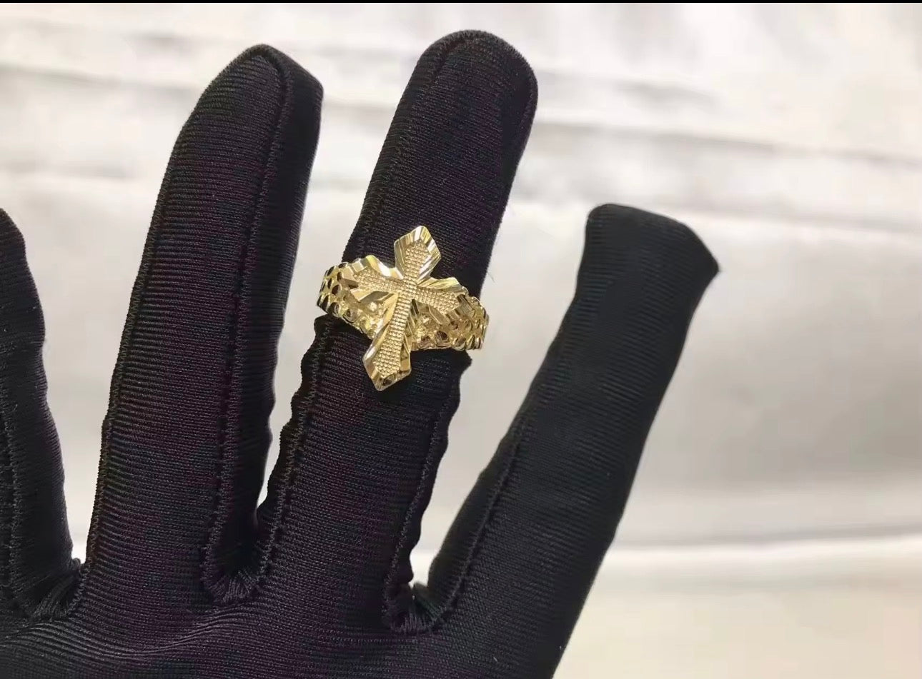 Gold Cross Ring