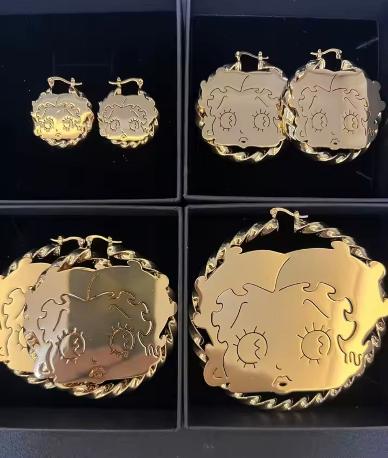 Character Hoop Earrings