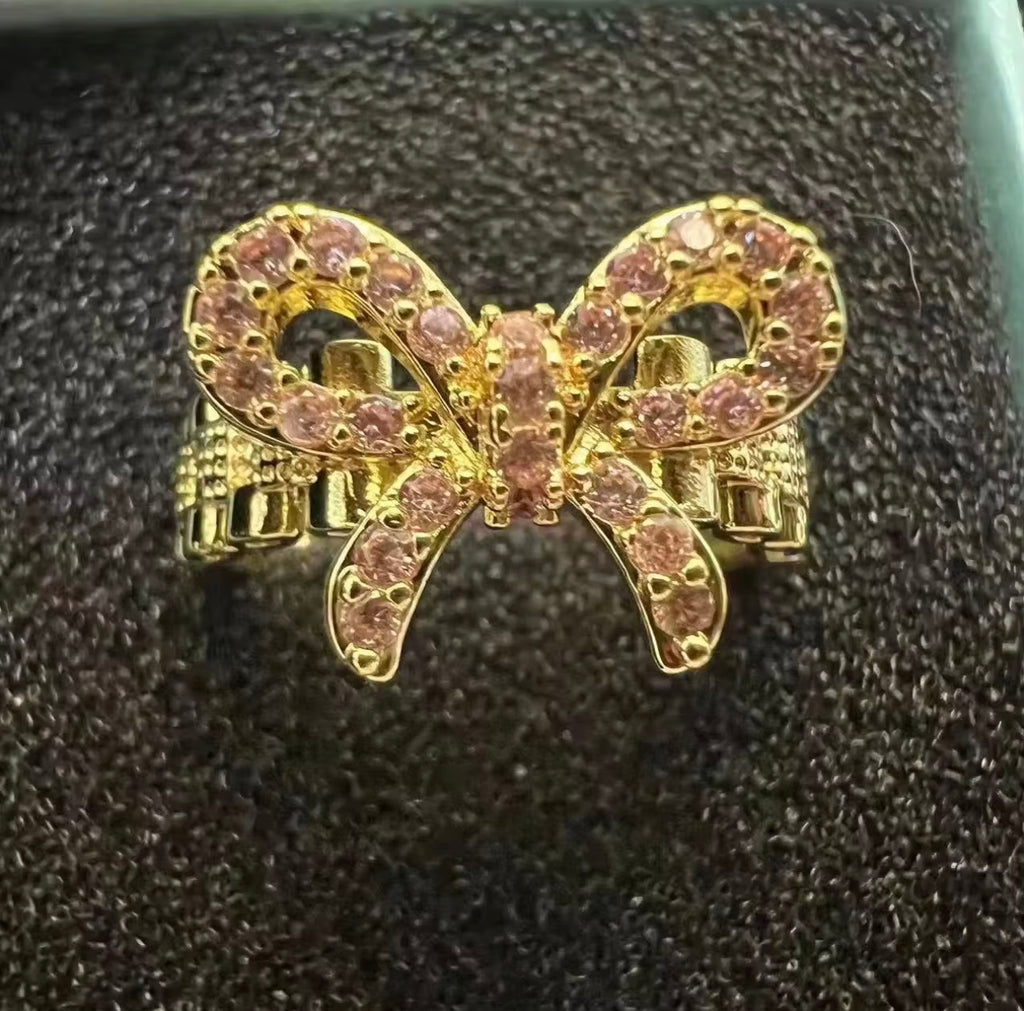 Pink Bowknot Ring