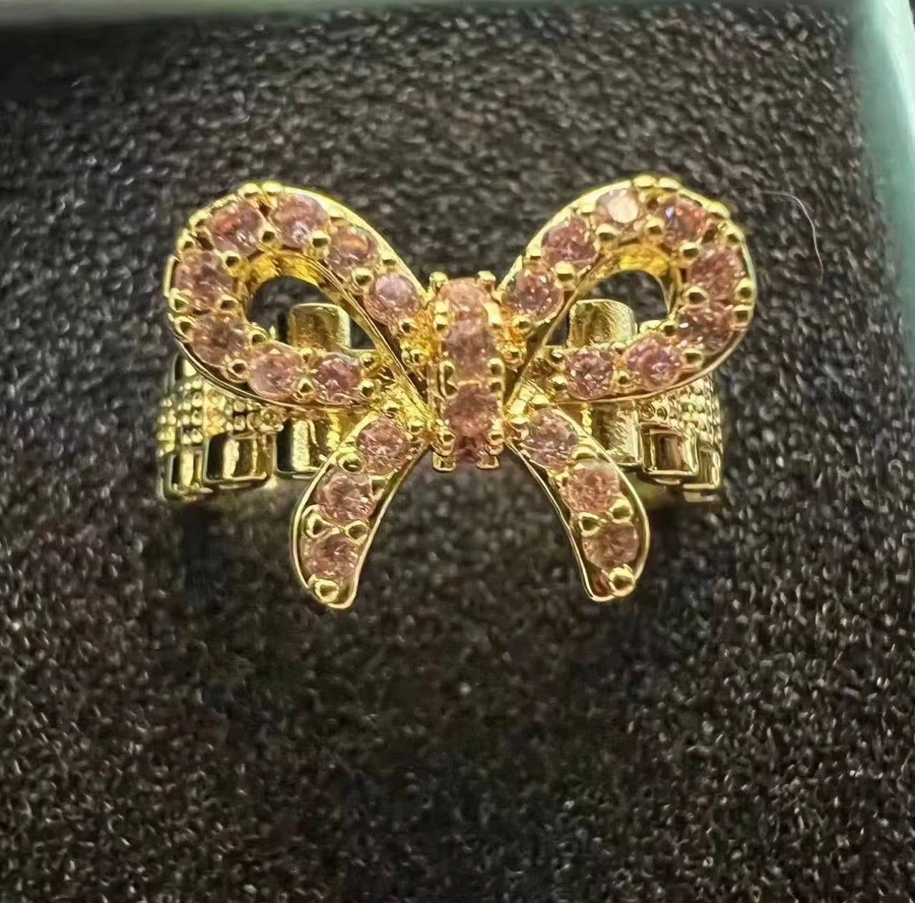 Pink Bowknot Ring