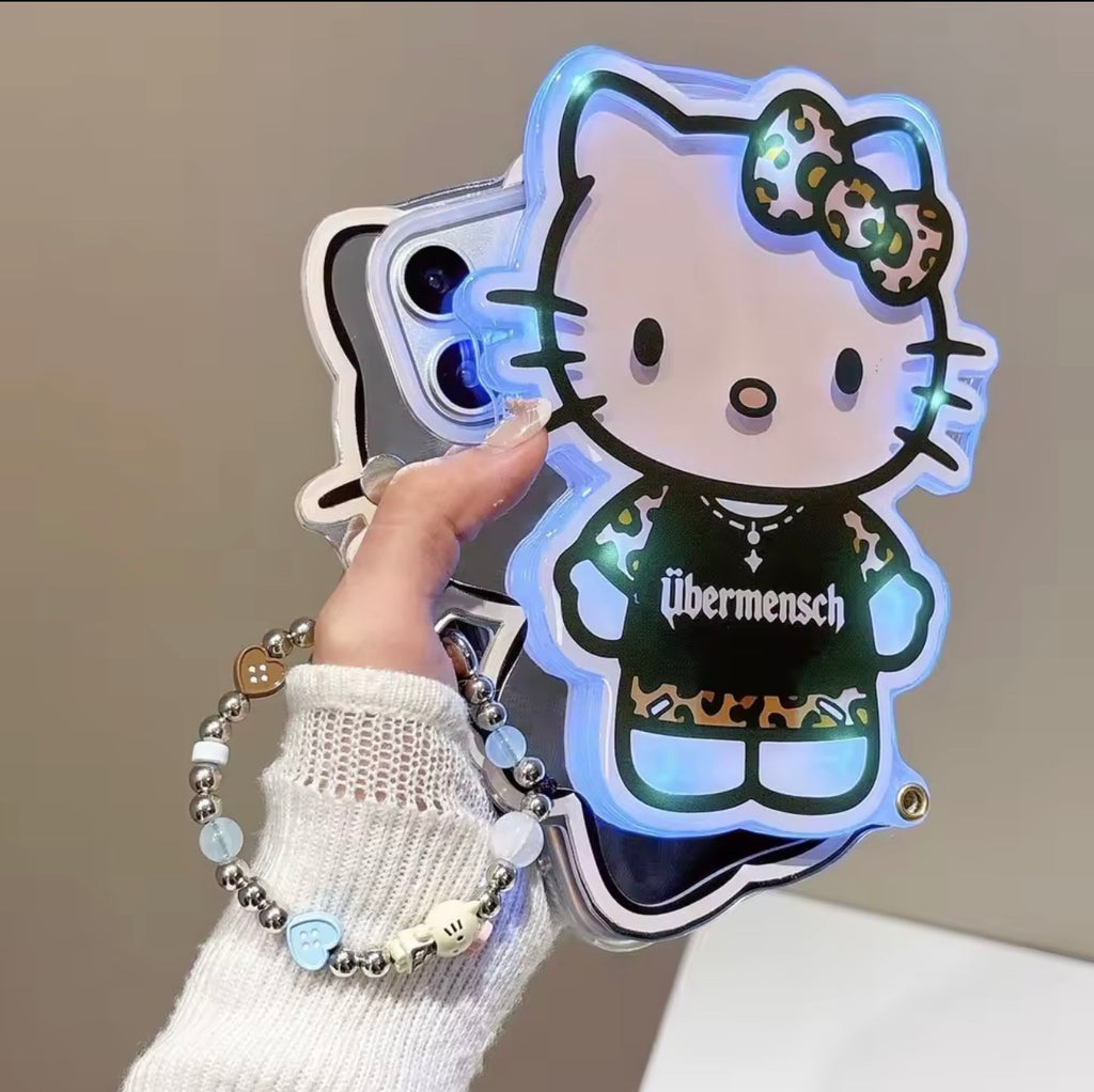 Cheetah Kitty Mirror Case