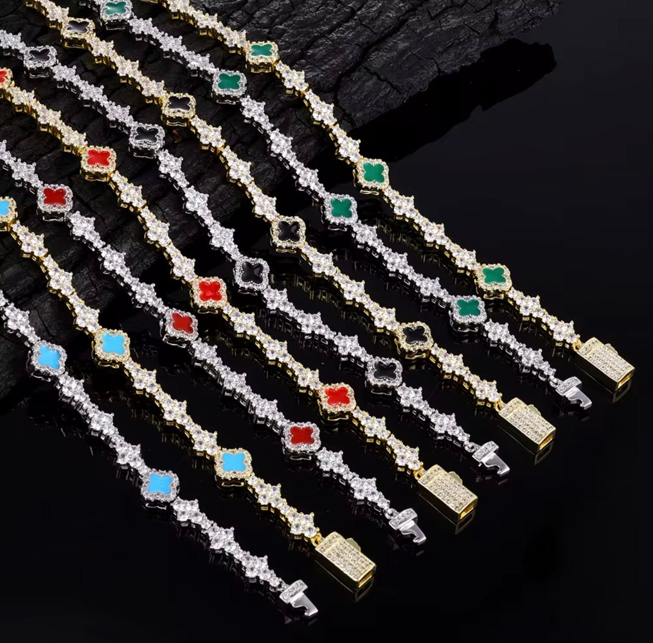 Clover Tennis Bracelet