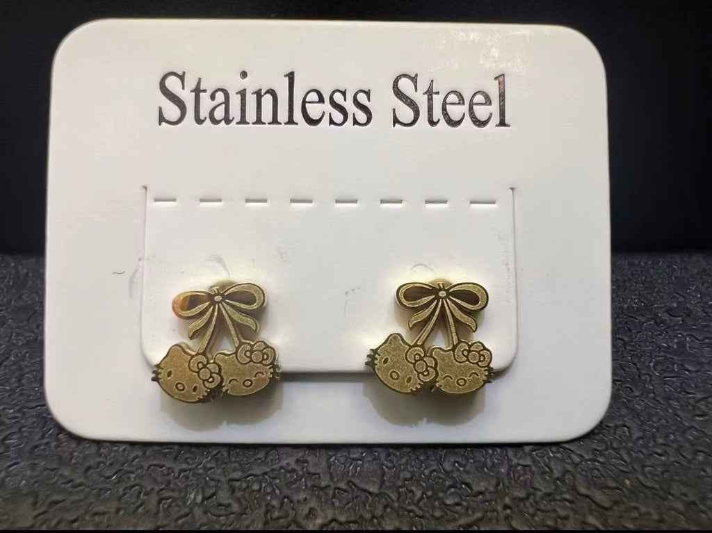 Hk Bow Earrings