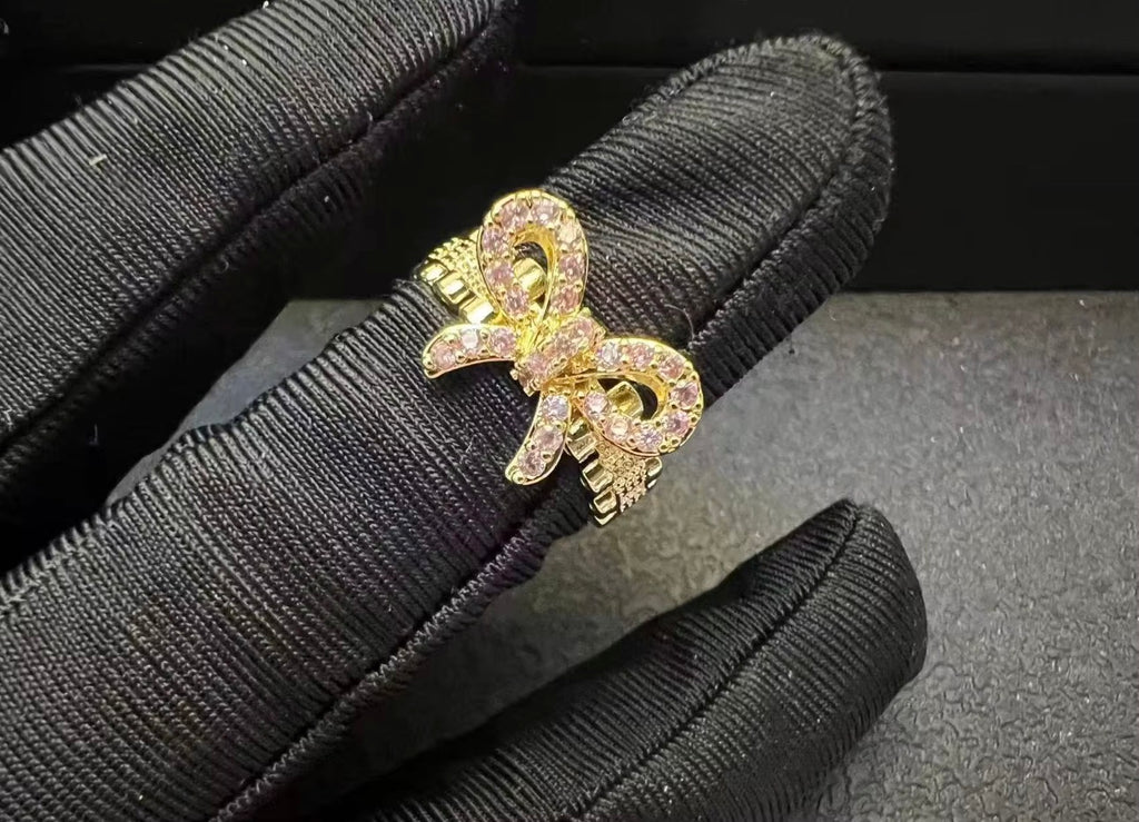 Pink Bowknot Ring
