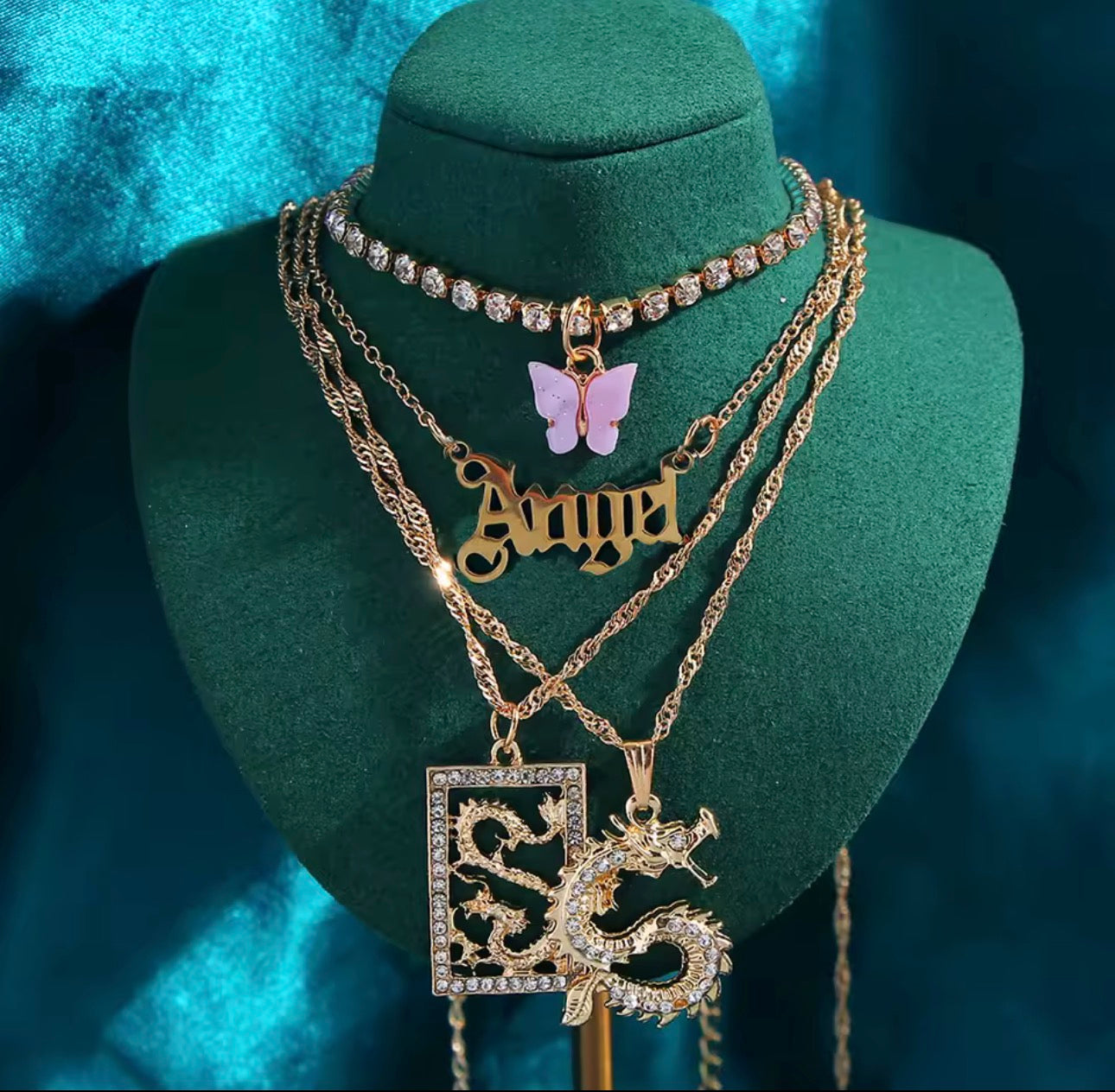 Little Angel Necklace Set