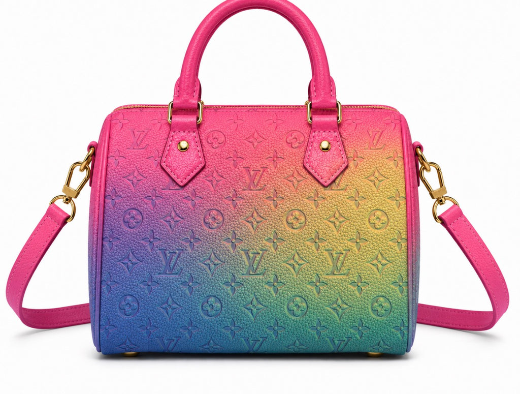 LV Inspired RainBow Rush Pillow Bag