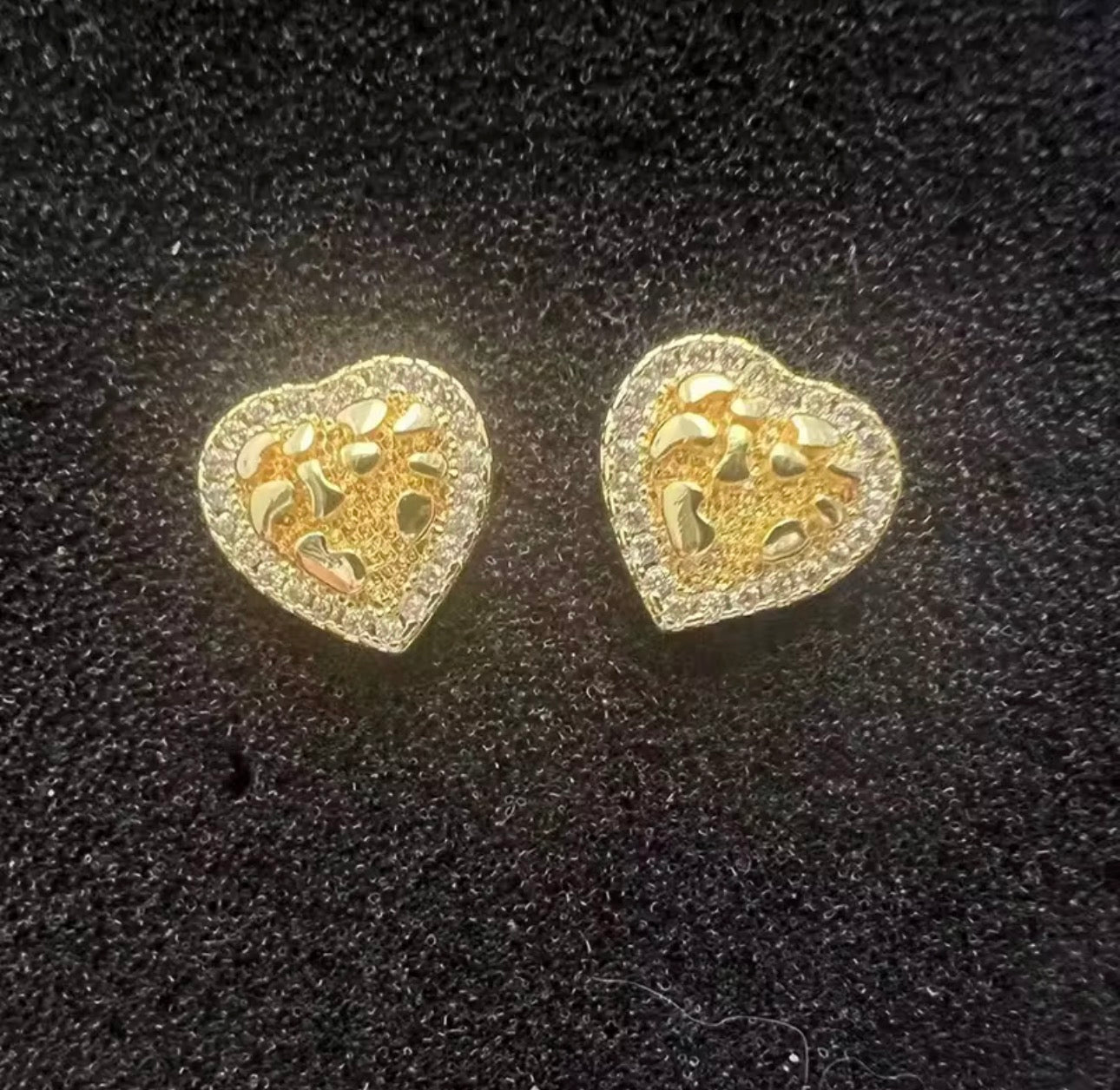 Gold Stone Earrings