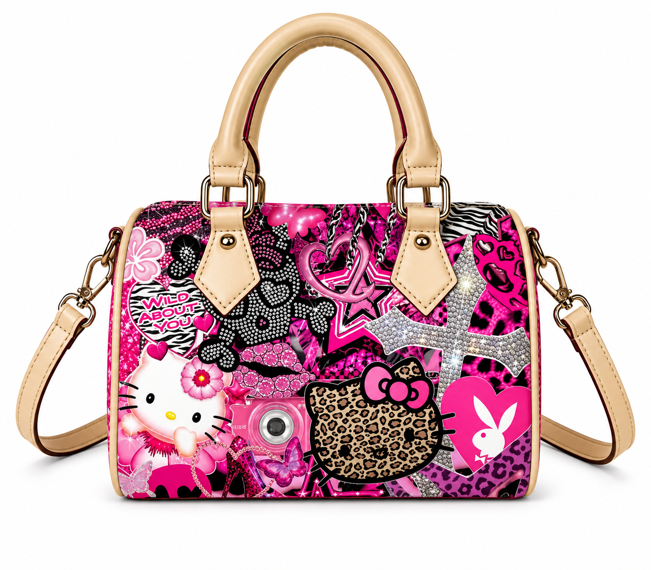 Pink Chaos Pillow Bag